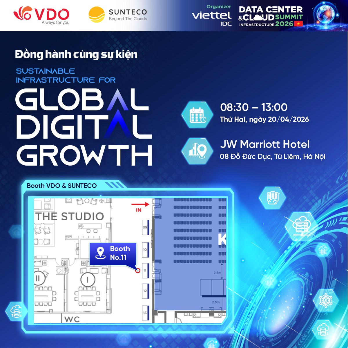 VDO – Nhà tài trợ Bạc tại DCCI Summit 2026: Bài toán hạ tầng số trong kỷ nguyên AI